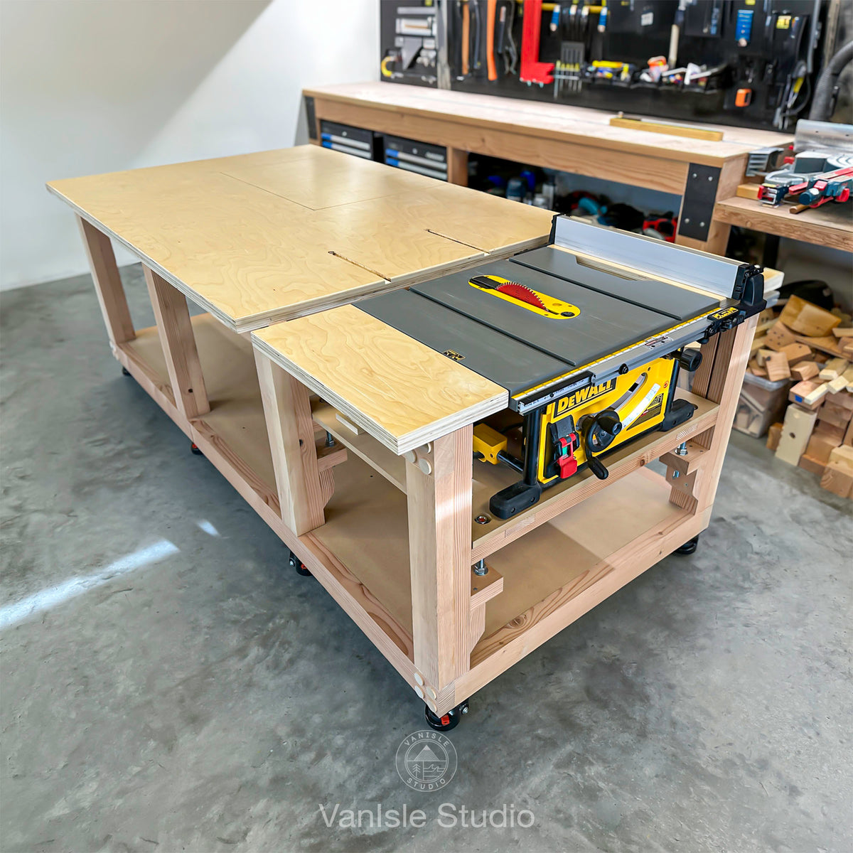 DWS779 & DWS780 Mobile Table Saw & Miter Saw Workbench Plans