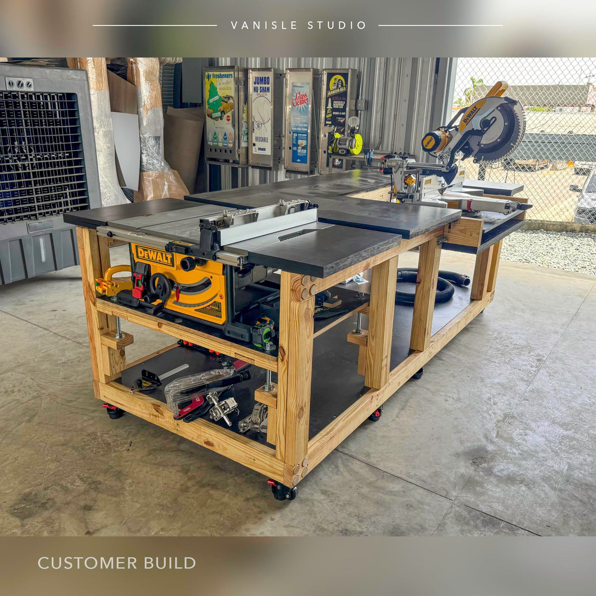 DWS779 & DWS780 Mobile Table Saw & Miter Saw Workbench Plans